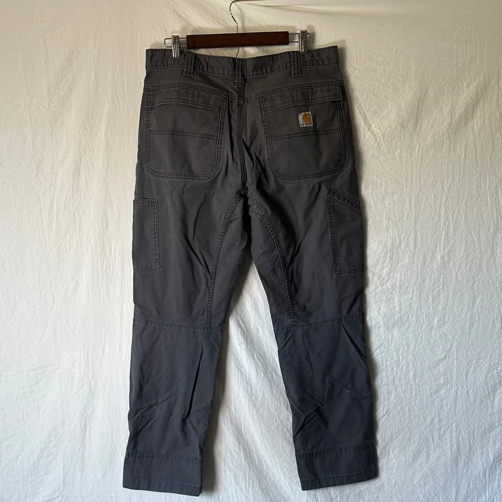 Carhartt Men's Charcoal Gray Cargo Pants with Utility Pockets